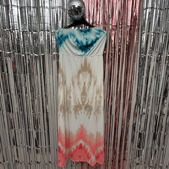 ARDENE Tune Dress Women Size Extra Large XL Green White Brown Orange Multicolor - Picture 1 of 8